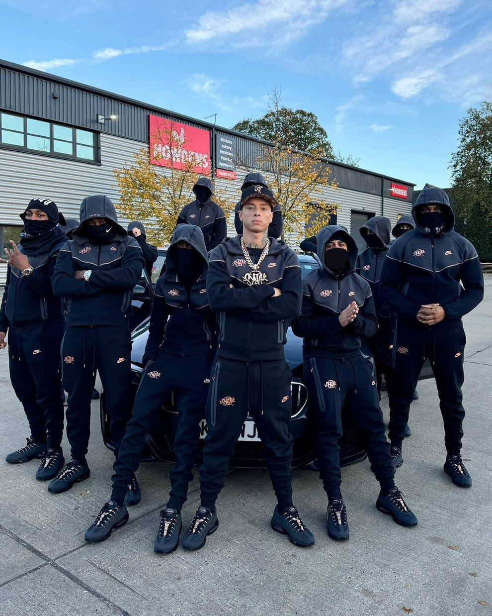 Nike Syna Tech Fleece Central Cee Black Gold