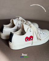 Converse x Comme des Garçons PLAY Chuck 70 vista 7