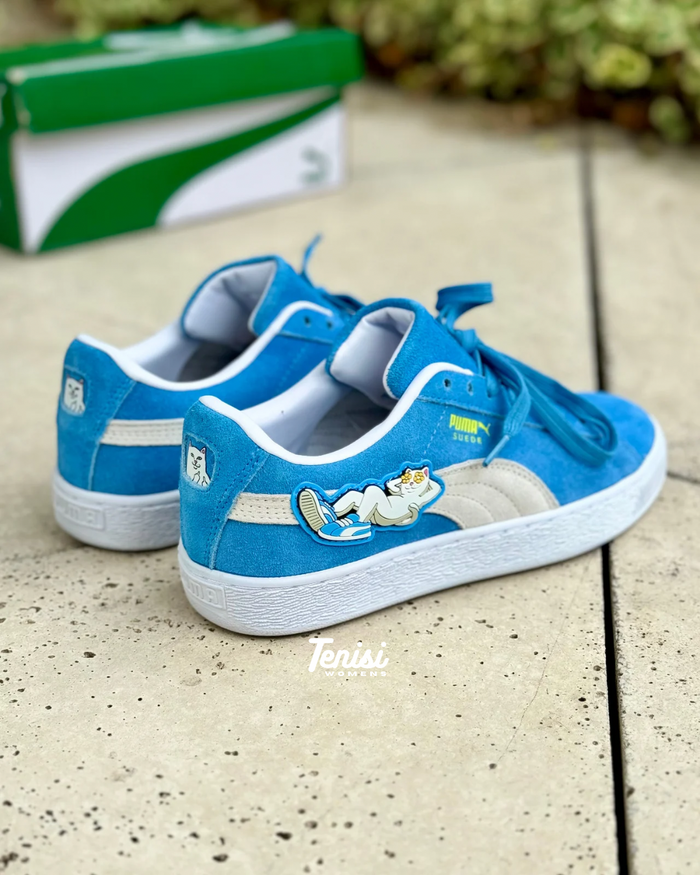 Puma Suede x RIPNDIP “Blue” look 4