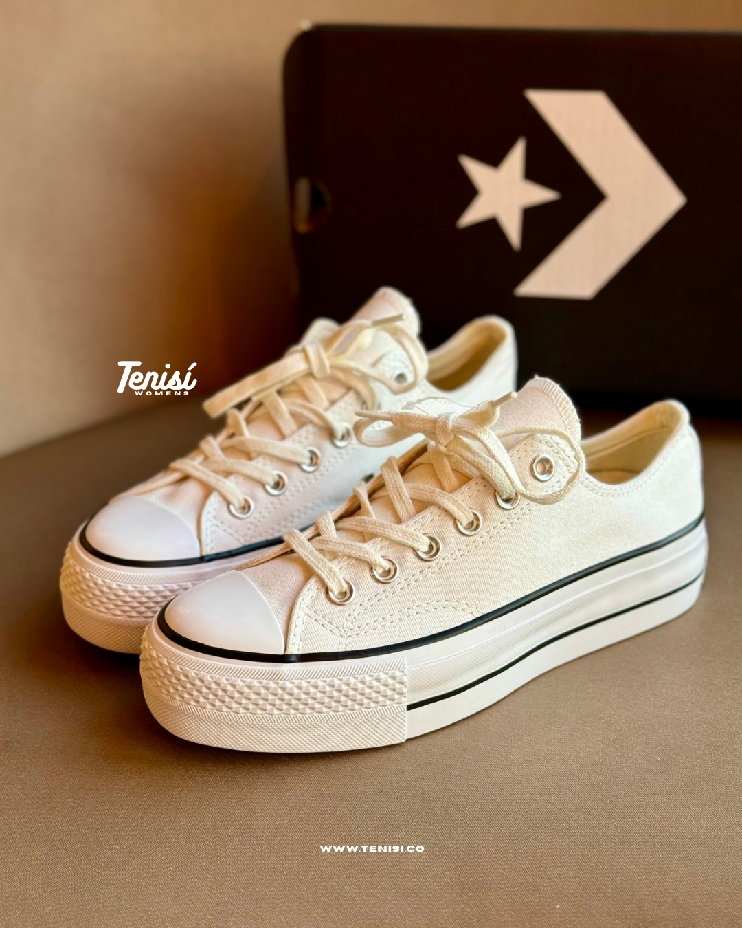 Converse Chuck Taylor Plataforma All Star Low “White”