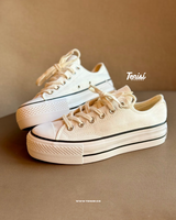 Converse Chuck Taylor Plataforma All Star Low “White” vista 1