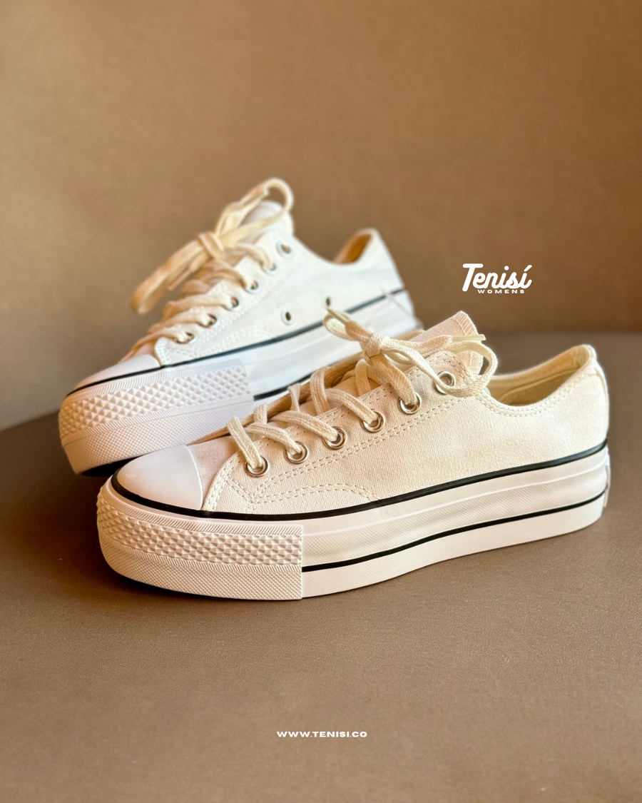 Converse Chuck Taylor Plataforma All Star Low “White” — pago contra entrega en Colombia