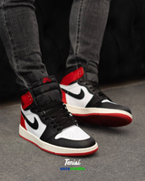 Air Jordan 1 High OG Black Toe Reimagined vista 1