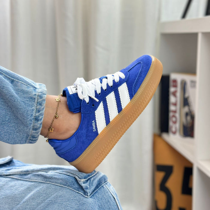 adidas Samba XLG “Blue” look 1