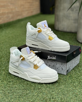 Air Jordan 4 Retro 'White Gold' vista 3