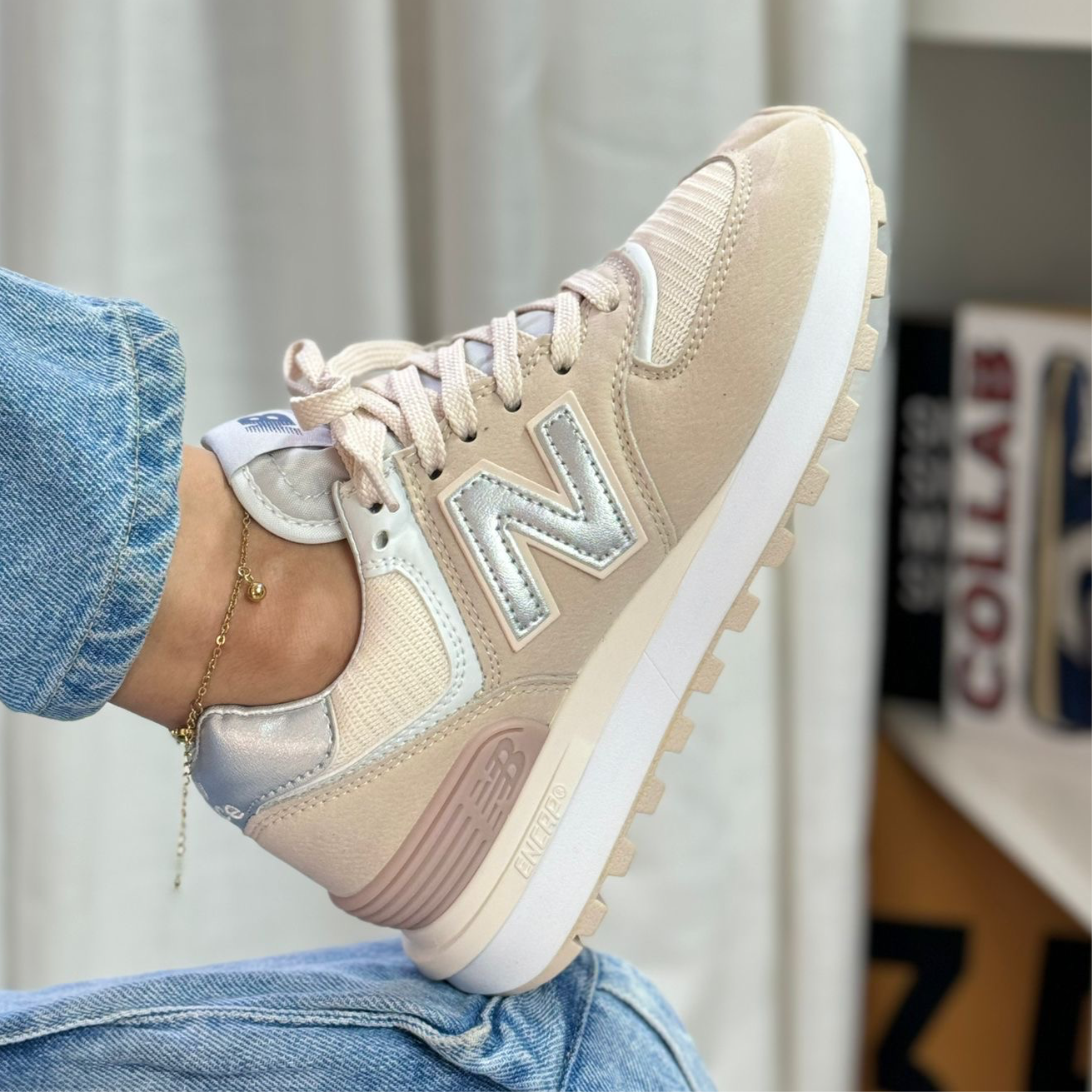 New Balance 574 “White/tan”