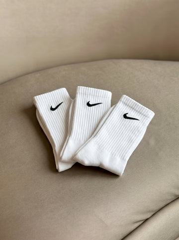 Medias Nike Blancas x3