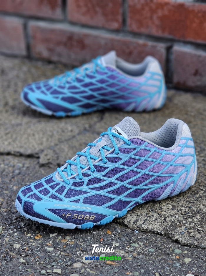 adidas F50 Bad Bunny "Web Purple" look 1