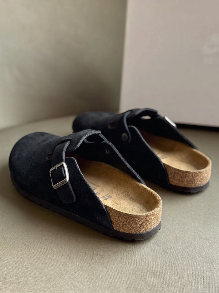Birkenstock Boston "Black" look 1