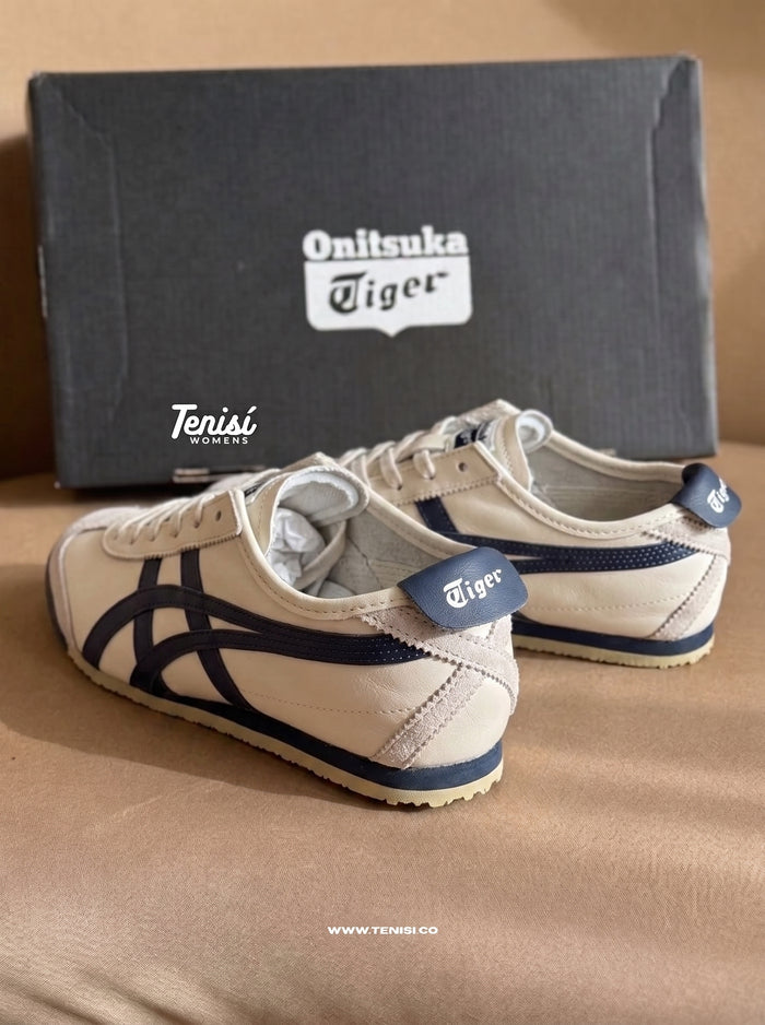 Onitsuka Tiger Mexico 66 "Cream Navy" look 1