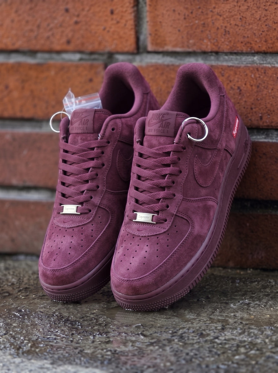 Nike Air Force 1 Low x Supreme "Burgundy" — pago contra entrega en Colombia