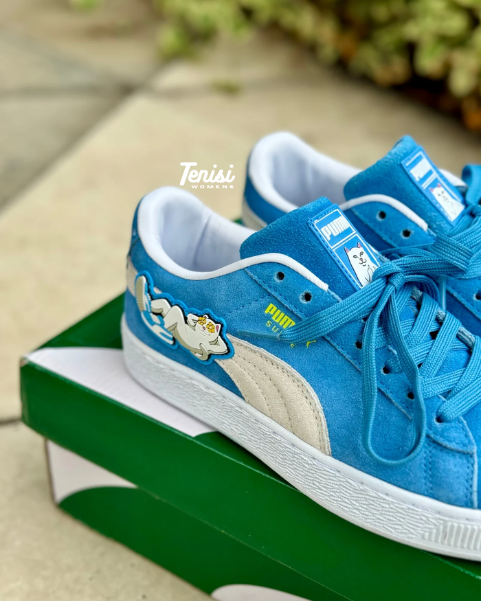 Puma Suede x RIPNDIP “Blue” look 1