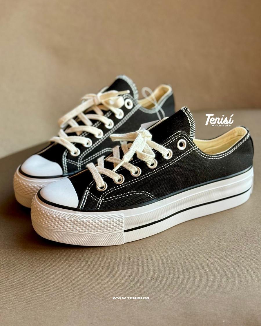 Converse Chuck Taylor Plataforma All Star Low “Black” — pago contra entrega en Colombia