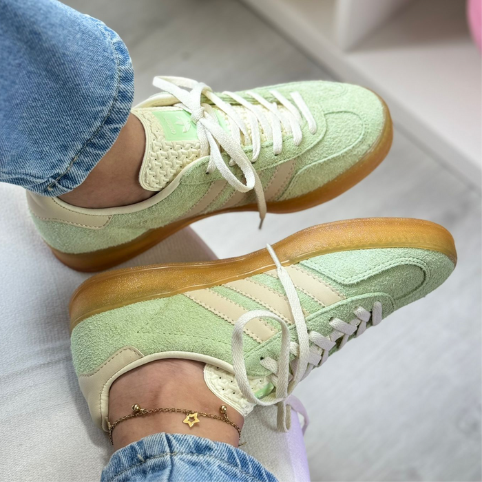 adidas Gazelle “Green” look 1