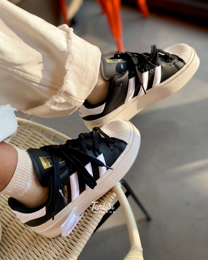 adidas Superstar Bonega “Black” look 1