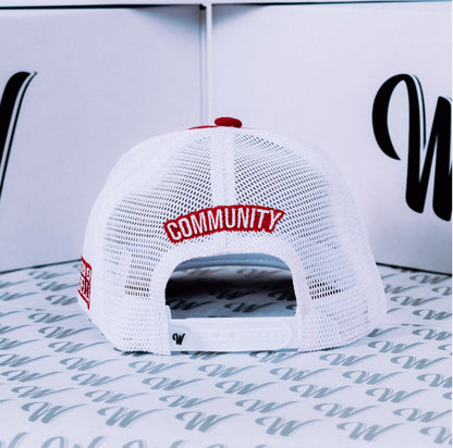 Wescol Cap “Classic Red and White” W merch