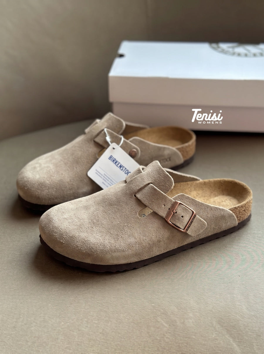 Birkenstock Boston "Beige" — pago contra entrega en Colombia