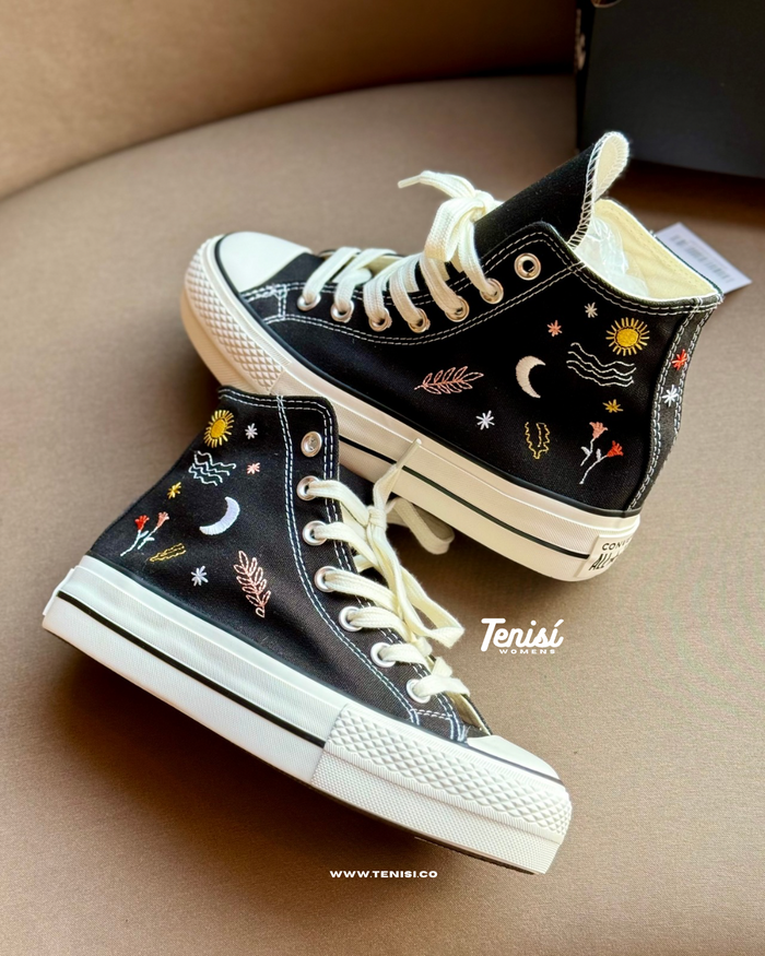 Converse Chuck Taylor Plataforma All Star “Black” look 4