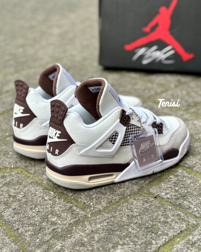 Air Jordan 4  x Ma Marine “Mocha” look 1