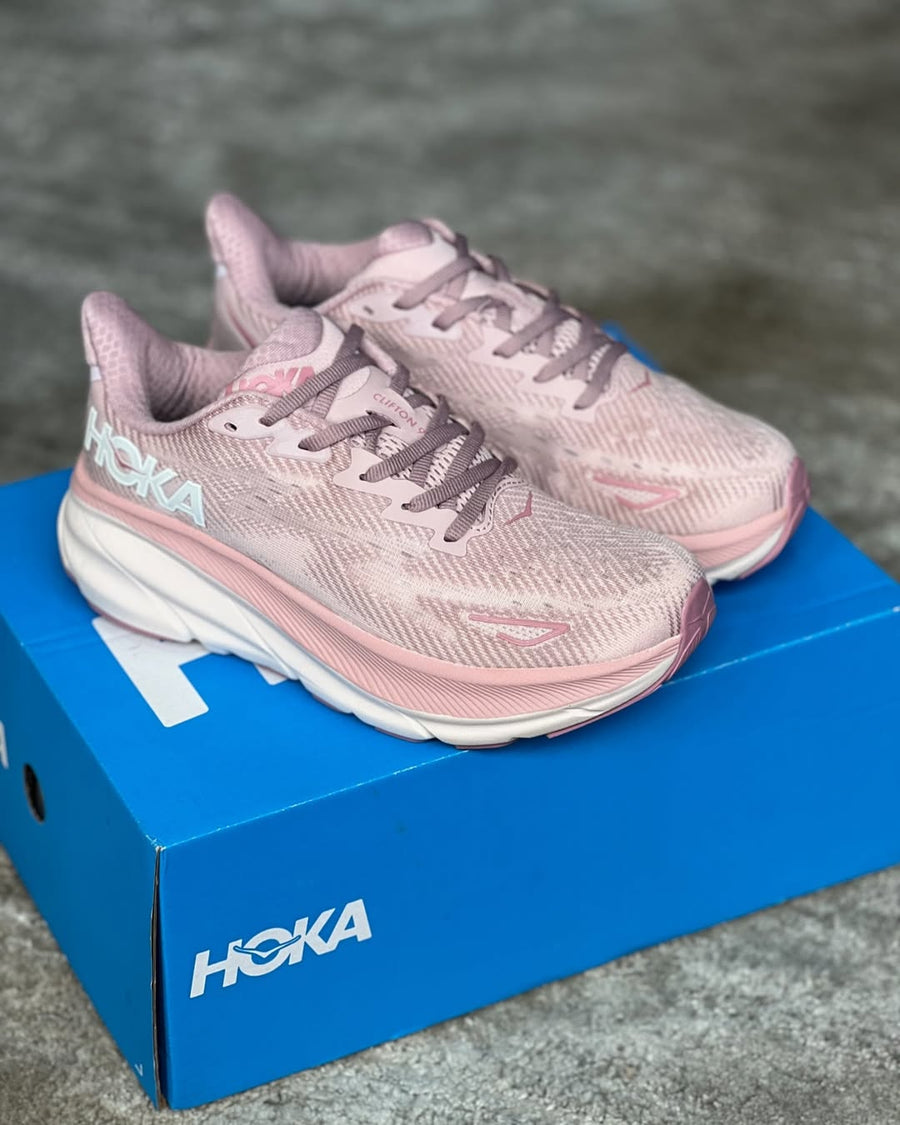 Hoka One Clifon 9 "Pink" — pago contra entrega en Colombia