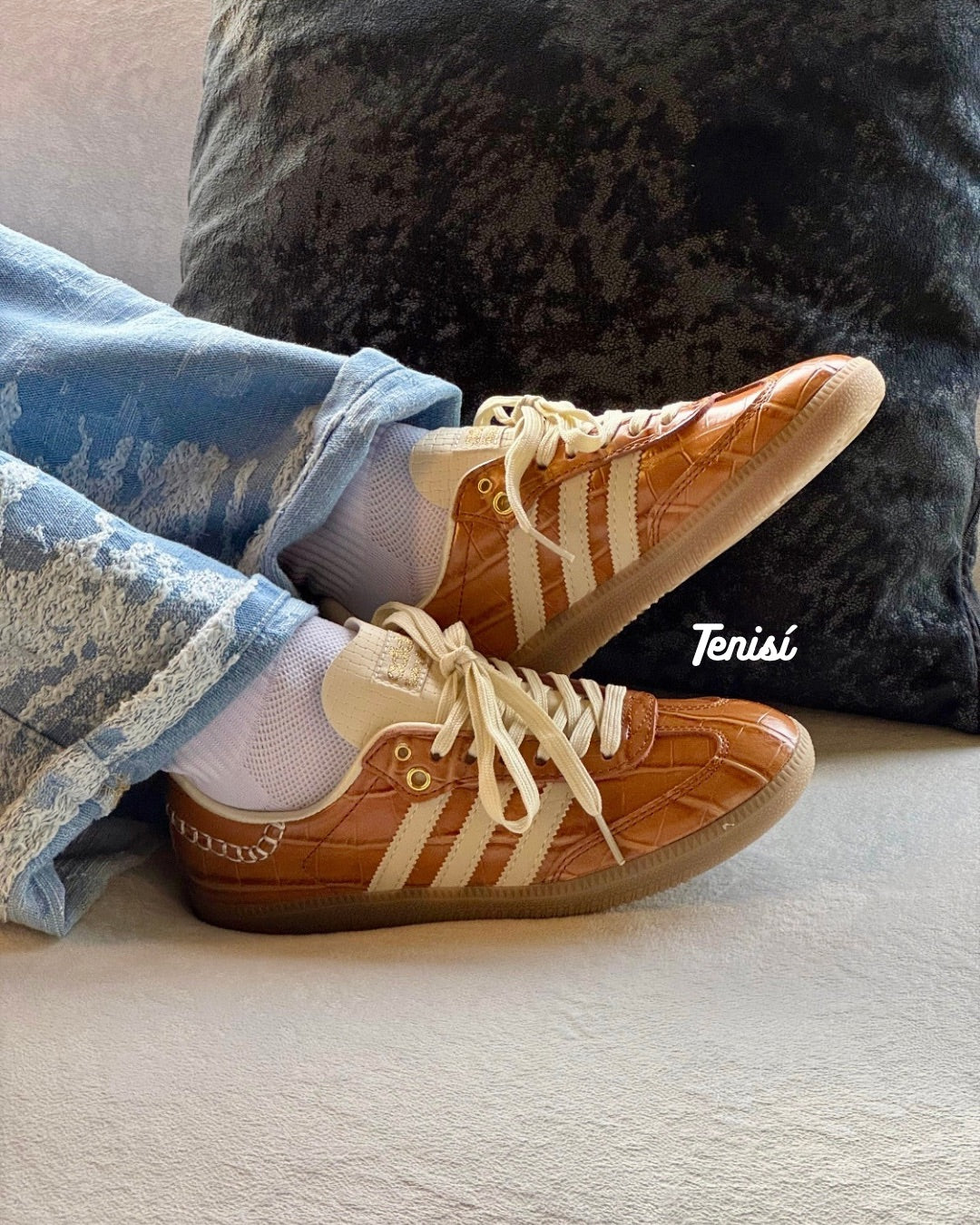 Samba Brown Croc de adidas x Wales Bonner
