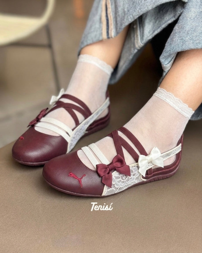 Puma Speedcat Ballet "Burgundy" look 1