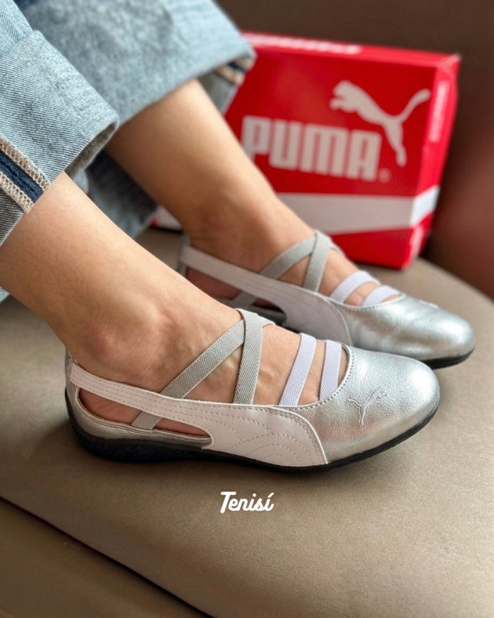 Puma Speedcat Ballet "Silver" look 1
