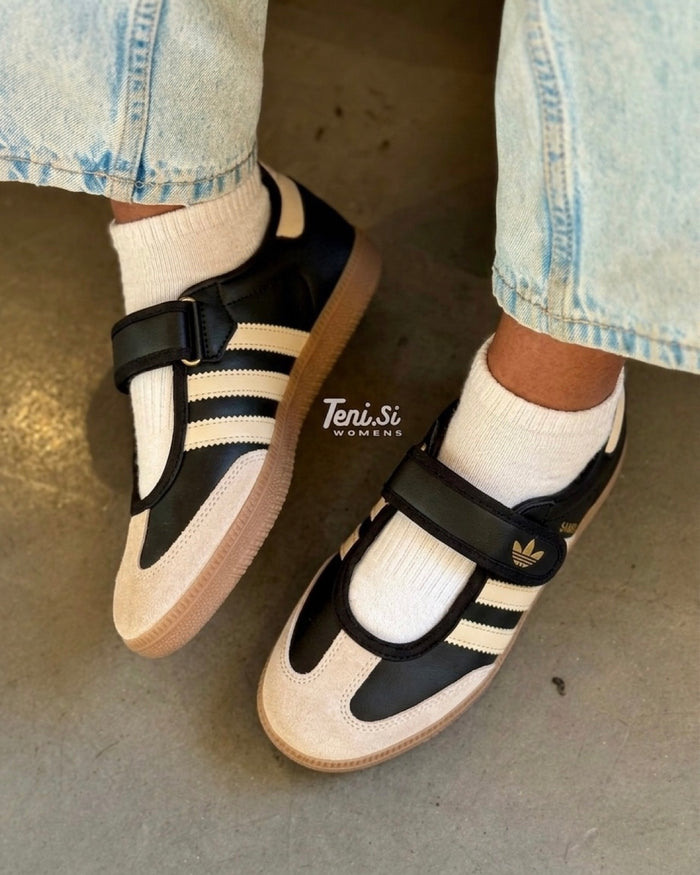 adidas Samba Baleta "Black Cream" look 1