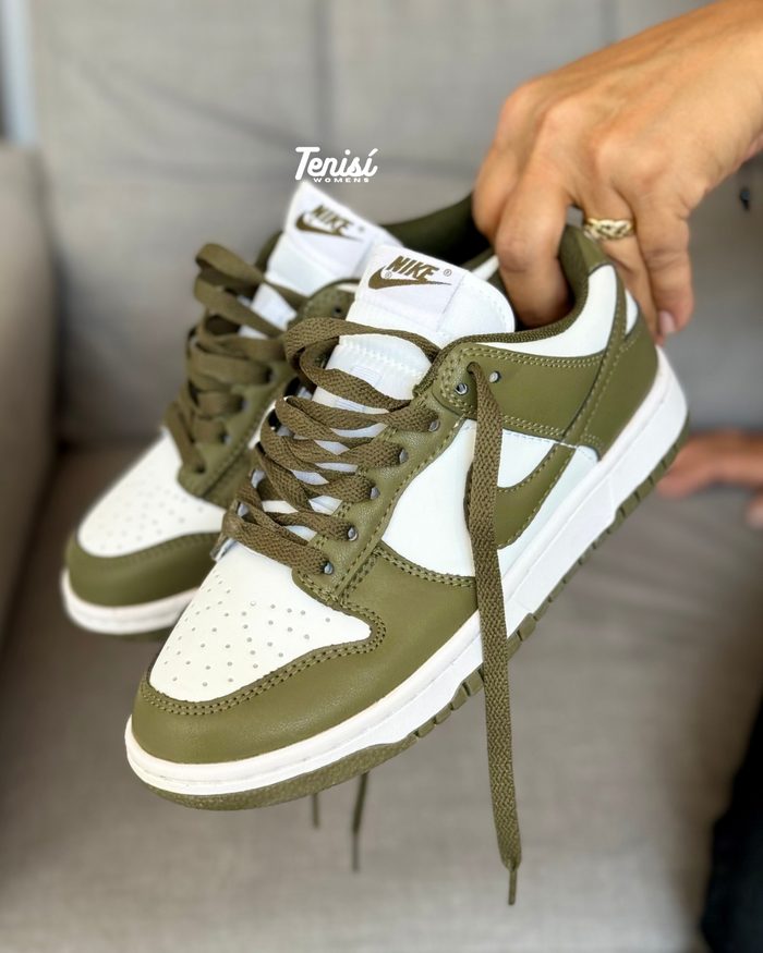 Nike Dunk Low “Green Olive” look 1