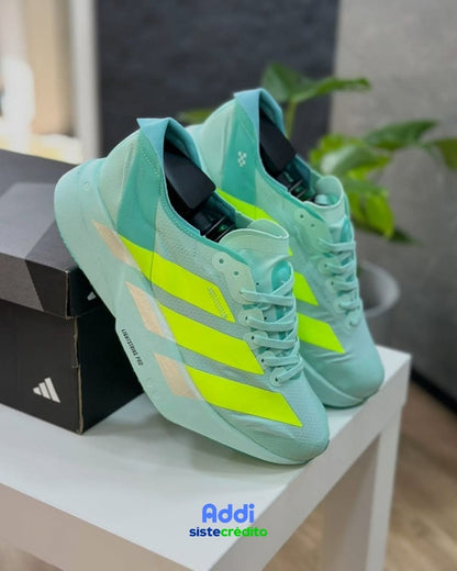 Zapatillas Adidas Adizero Adios PRO 4M color verde y azul