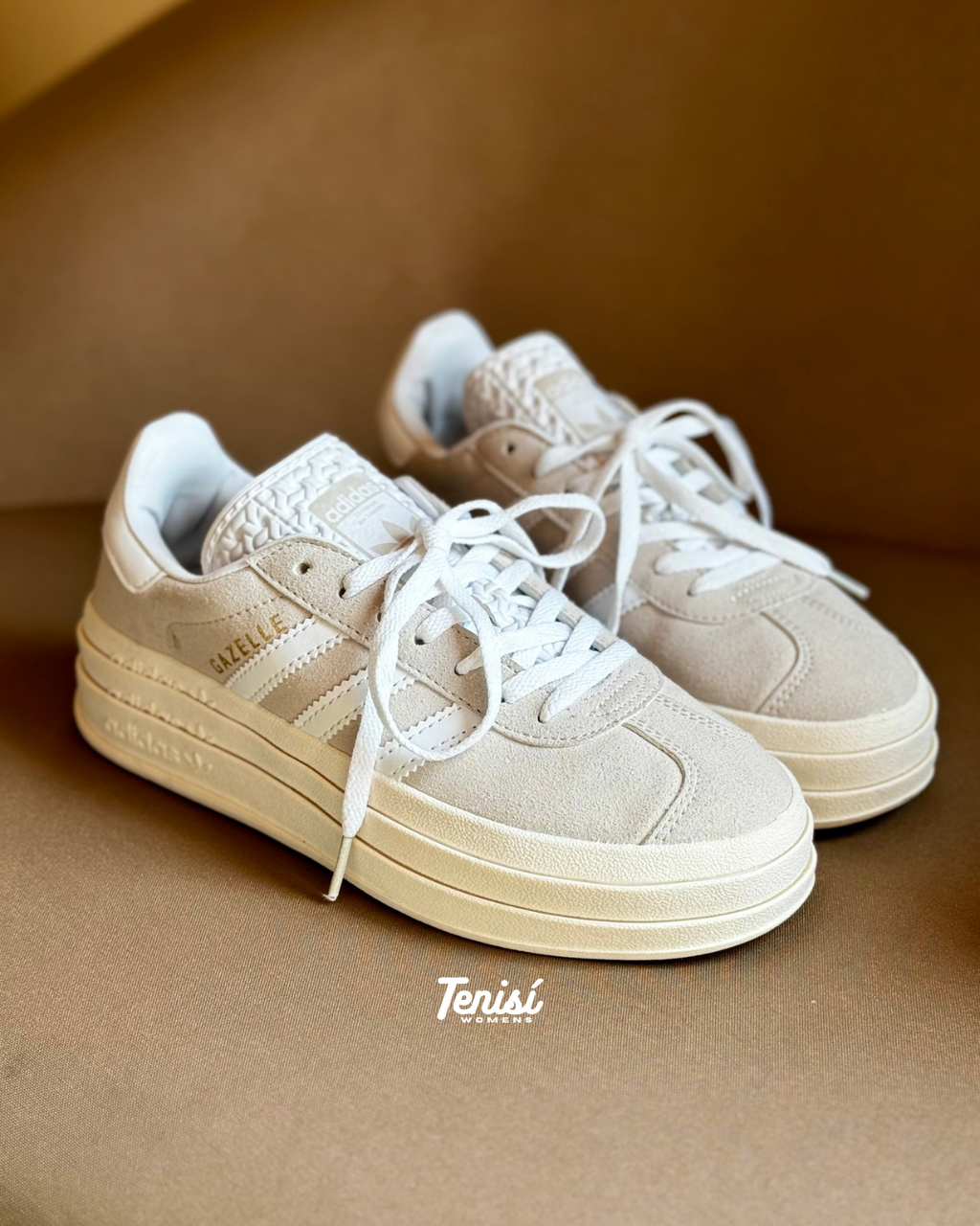 Compra tus adidas Gazelle Bold beige para mujer con pago contraentrega
