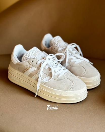 Compra tus adidas Gazelle Bold beige para mujer con pago contraentrega
