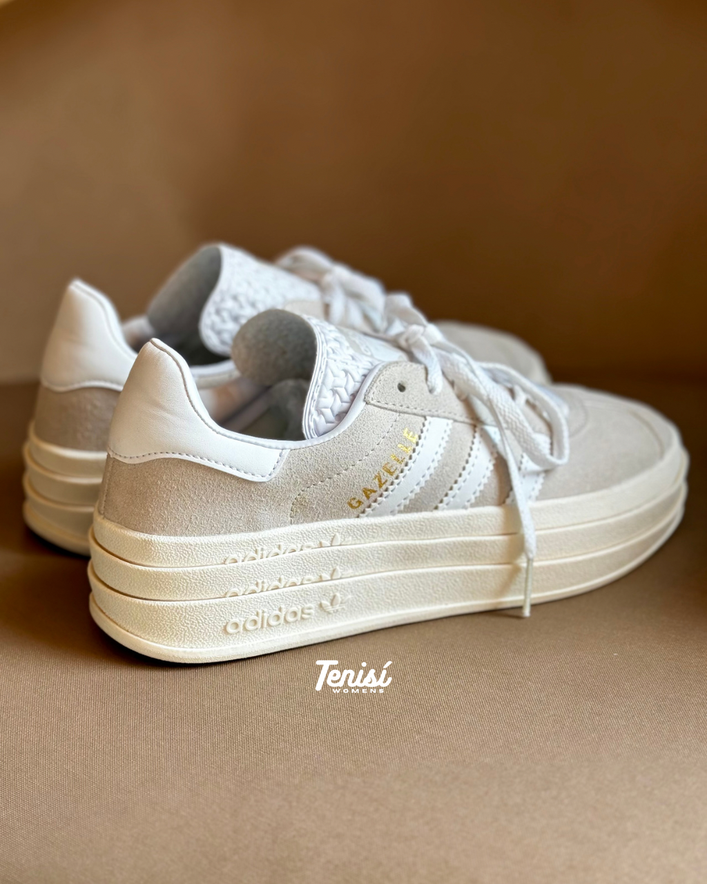 Compra tus adidas Gazelle Bold beige para mujer con pago contraentrega
