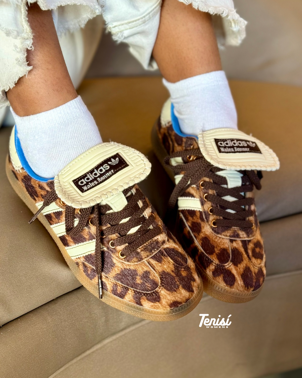 Adidas Samba x Wales Bonner Leopard vista frontal