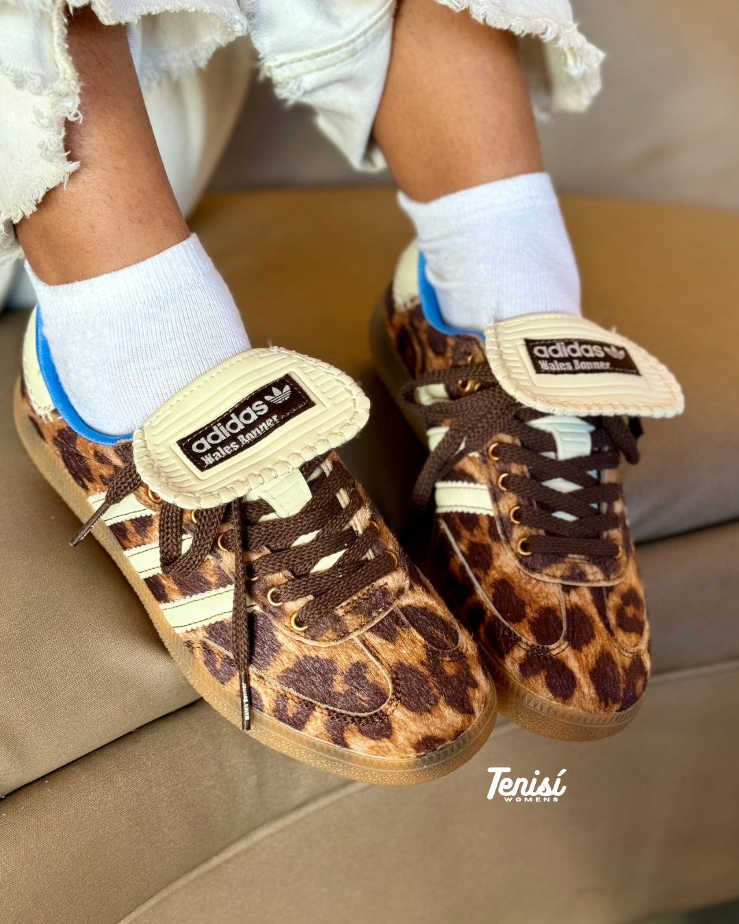 Adidas Samba x Wales Bonner Leopard vista frontal