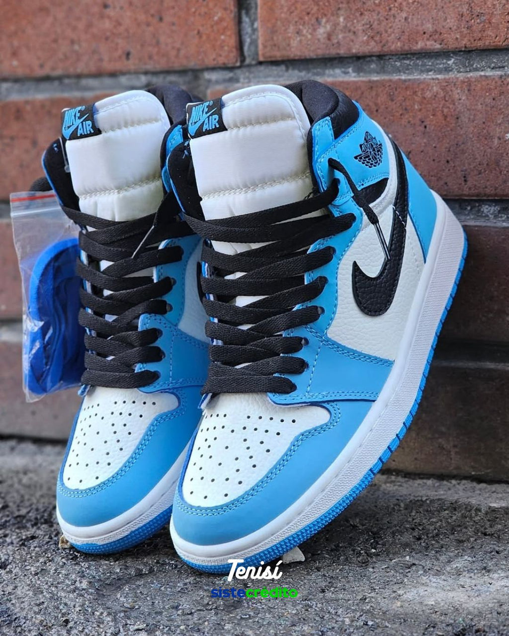 Air Jordan 1 “UNC” vista lateral con pago contra entrega

