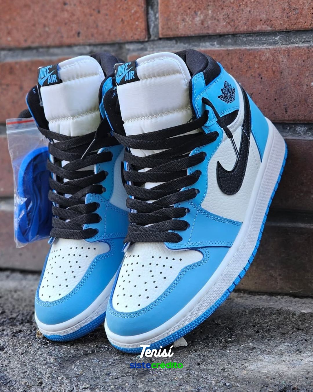Air Jordan 1 “UNC” vista lateral con pago contra entrega
