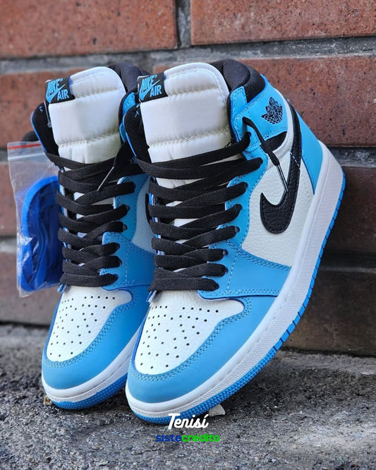 Air Jordan 1 “UNC” vista lateral con pago contra entrega
