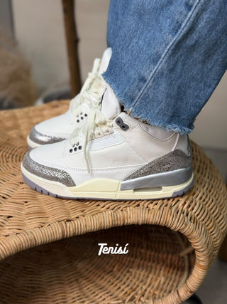 Air Jordan 3 “Blanco / Plata”