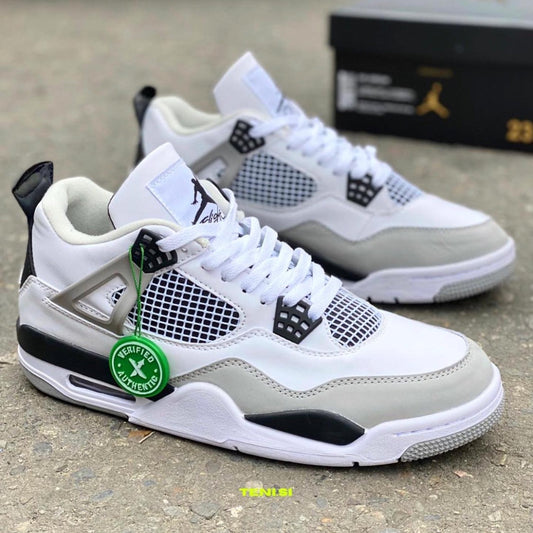 Air Jordan 4 Military Black vista lateral mostrando cuero blanco, detalles negros y malla ventilada
Meta descripción: Compra tus Air Jordan 4 Military Black con pago contra entrega o crédito fácil. Lateral elegante y auténtico, perfectas para tu estilo streetwear.