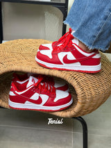 Nike Dunk Low Red White vista 3