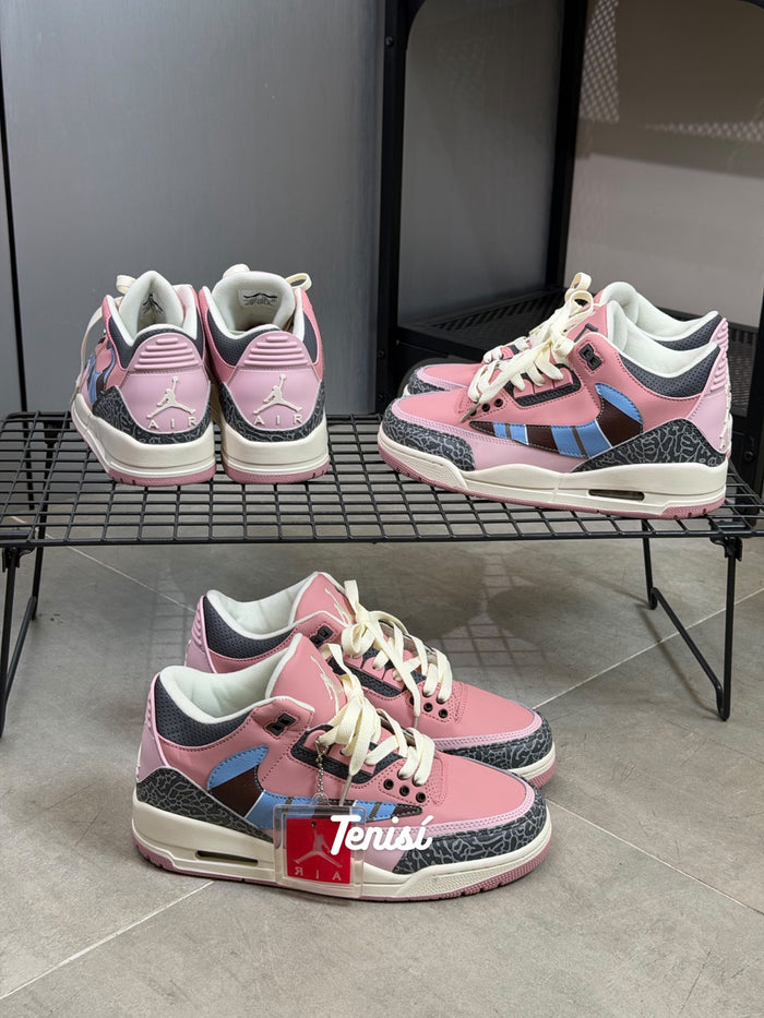 Air Jordan 3 Parra Pink look 5