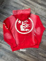 Hellstar Sports Hoodie y Sweatpants “Rojo” vista 2