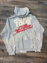 Hellstar Tour Hoodie y Sweatpants “Gris” vista 2
