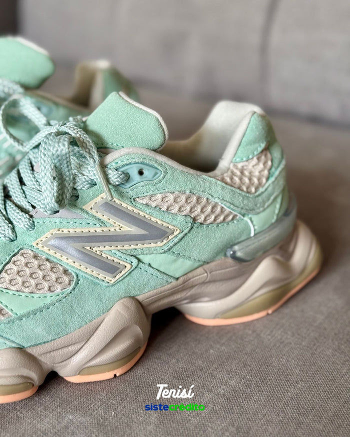 New Balance 9060 Green Mint look 1