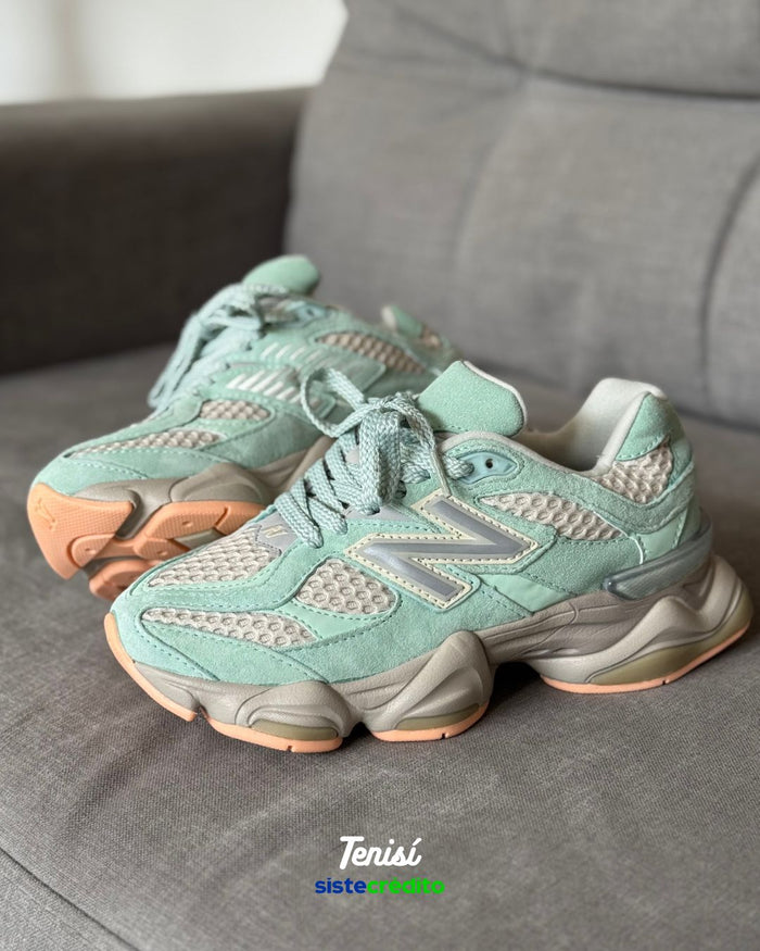 New Balance 9060 Green Mint look 2