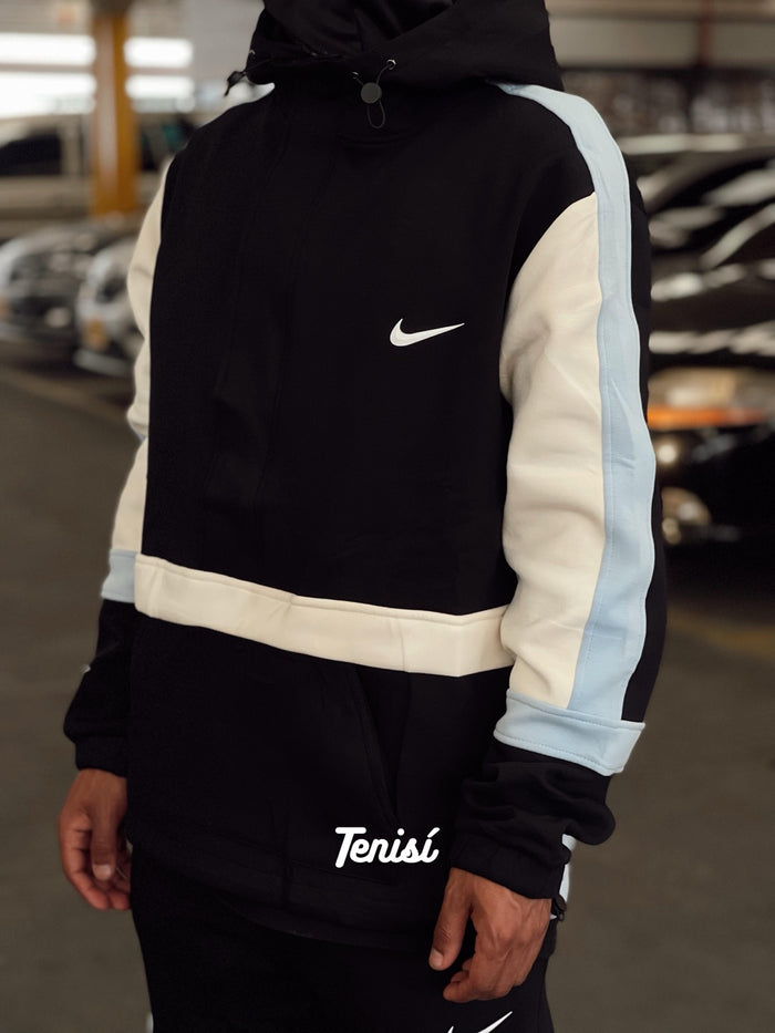 Nike Sportswear Color-Block Fleece Hoodie y Pants look 1