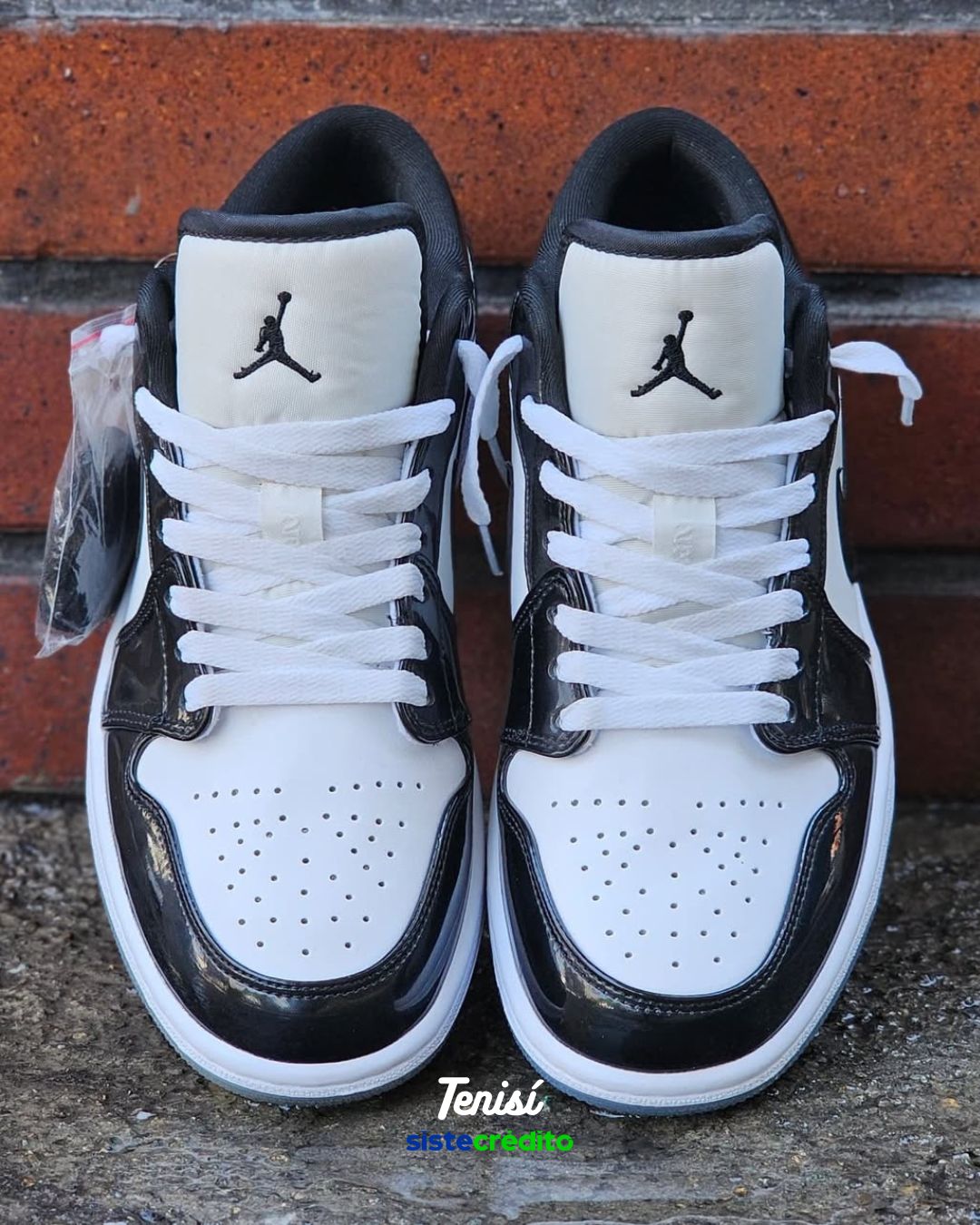 Detalle de materiales de las Nike Jordan Panda