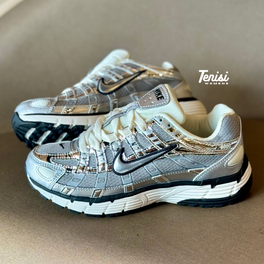 Detalle superior de las Nike P-6000 Silver