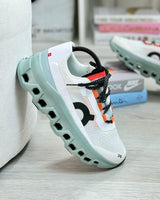 On Cloudswift Running Monster A – Negro, Blanco, Verde Menta y Blanco Naranja | Envío Gratis y Pago Contra Entrega vista 3